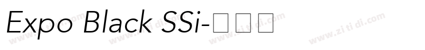 Expo Black SSi字体转换